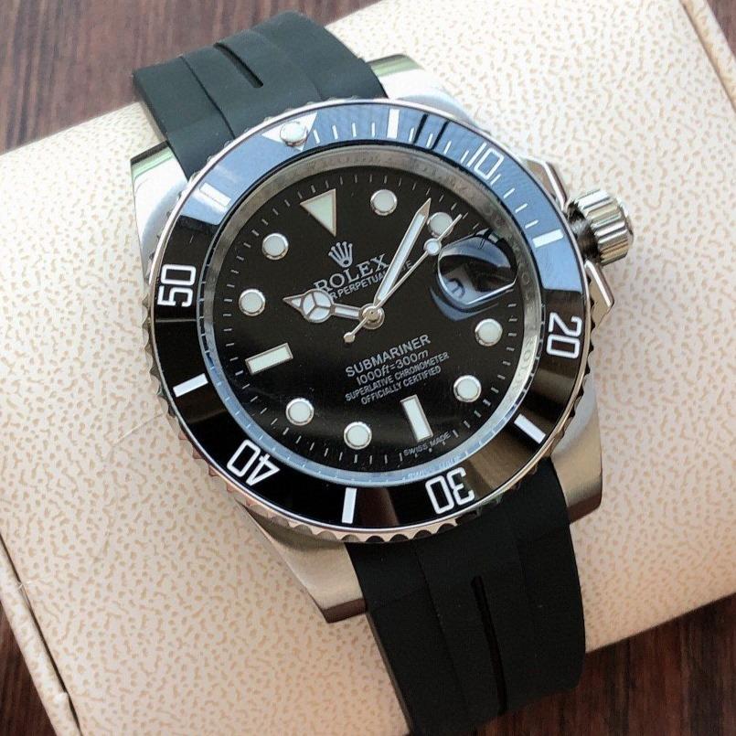 Rolex Watch SUBMARINER DATE 40 CERAMIC BEZEL RUBBER STRAP