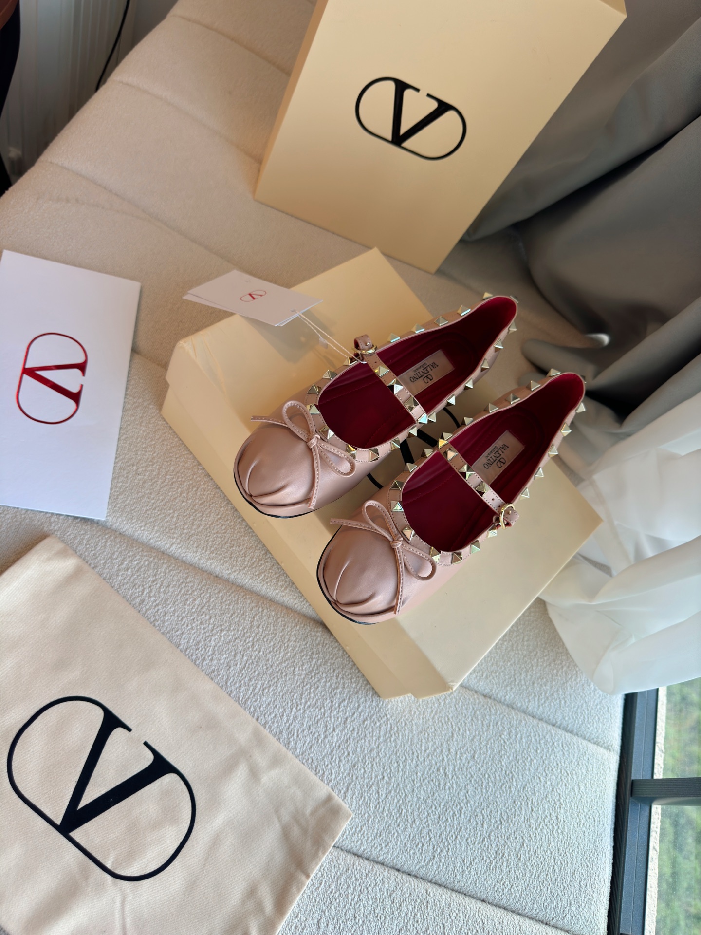 Valentino studded ballet flats