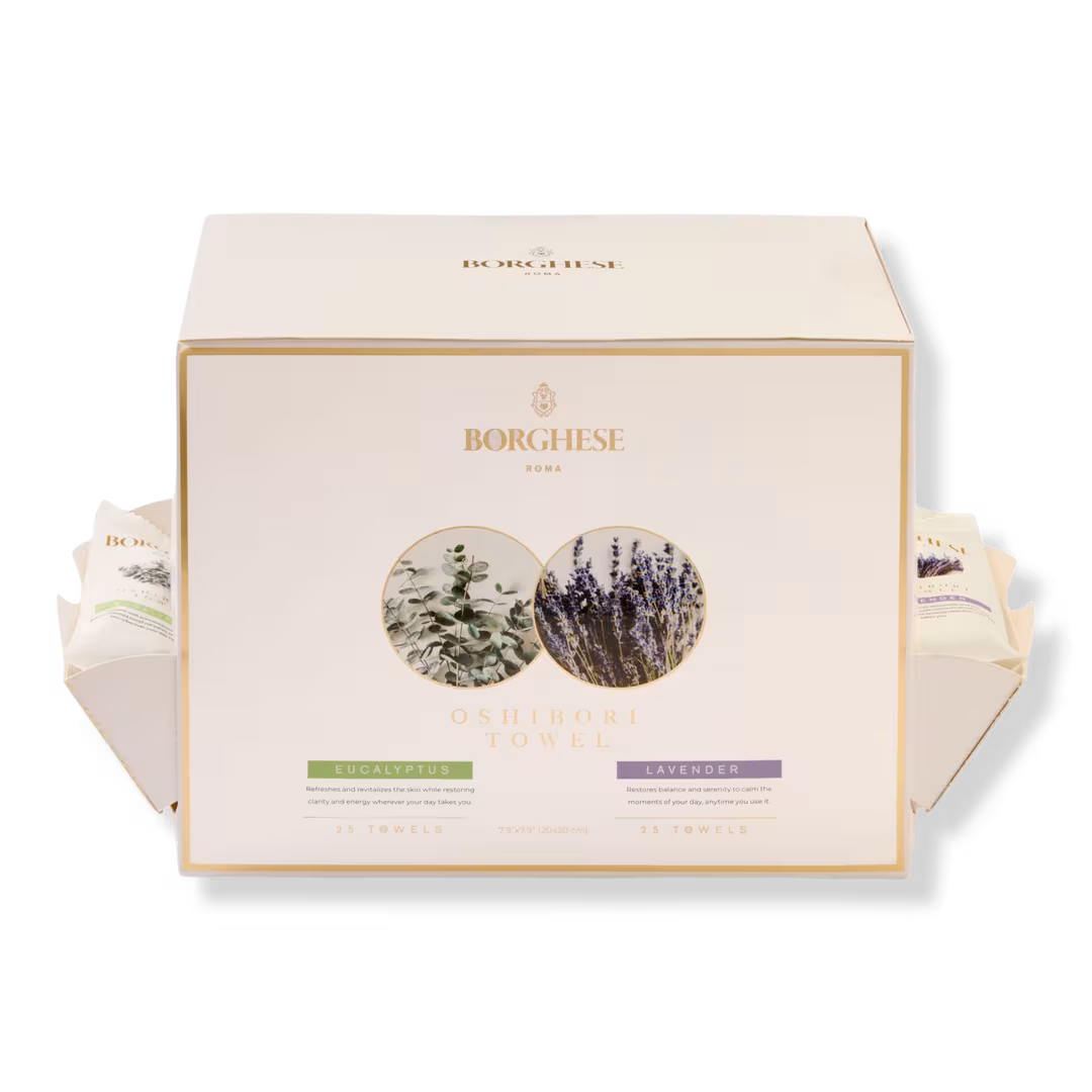 Borghese Spa  Hydrating Single Use Oshibori Assorted Towels