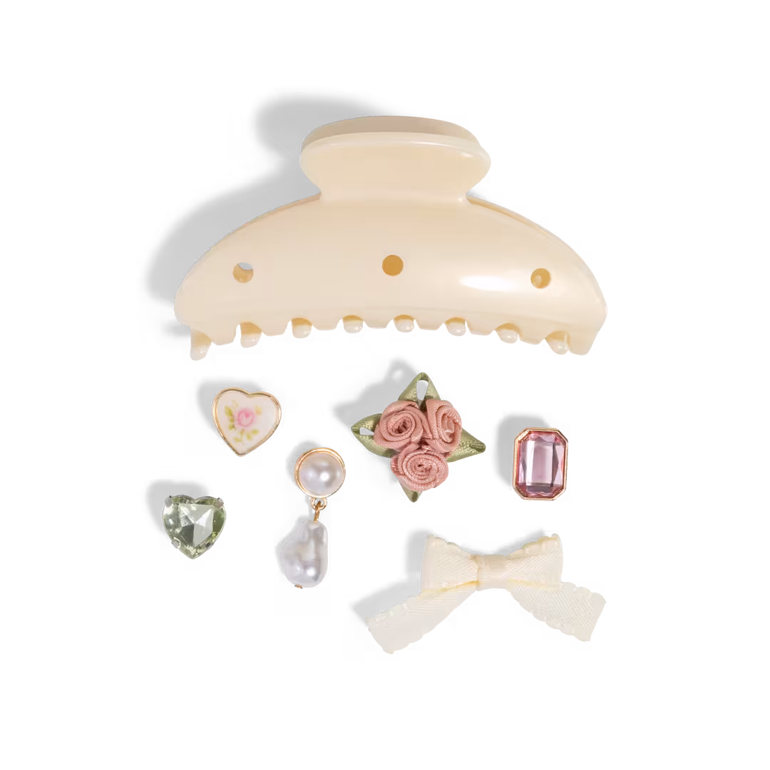 Kitsch  Kitschpop Curved Claw Clip 7 Piece Set Vintage