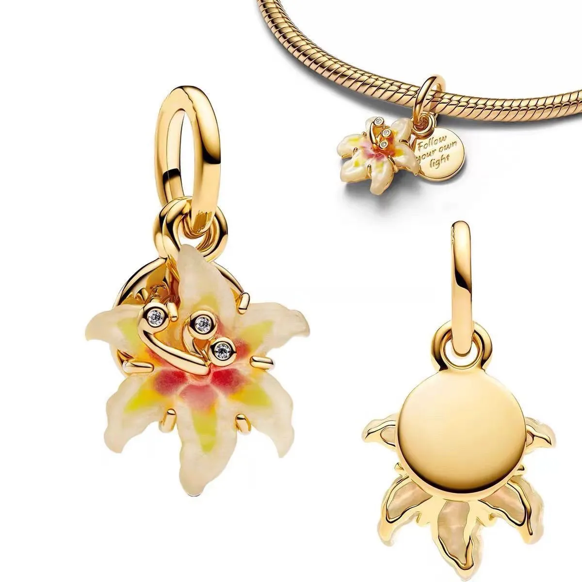 Disney gold flower accessories