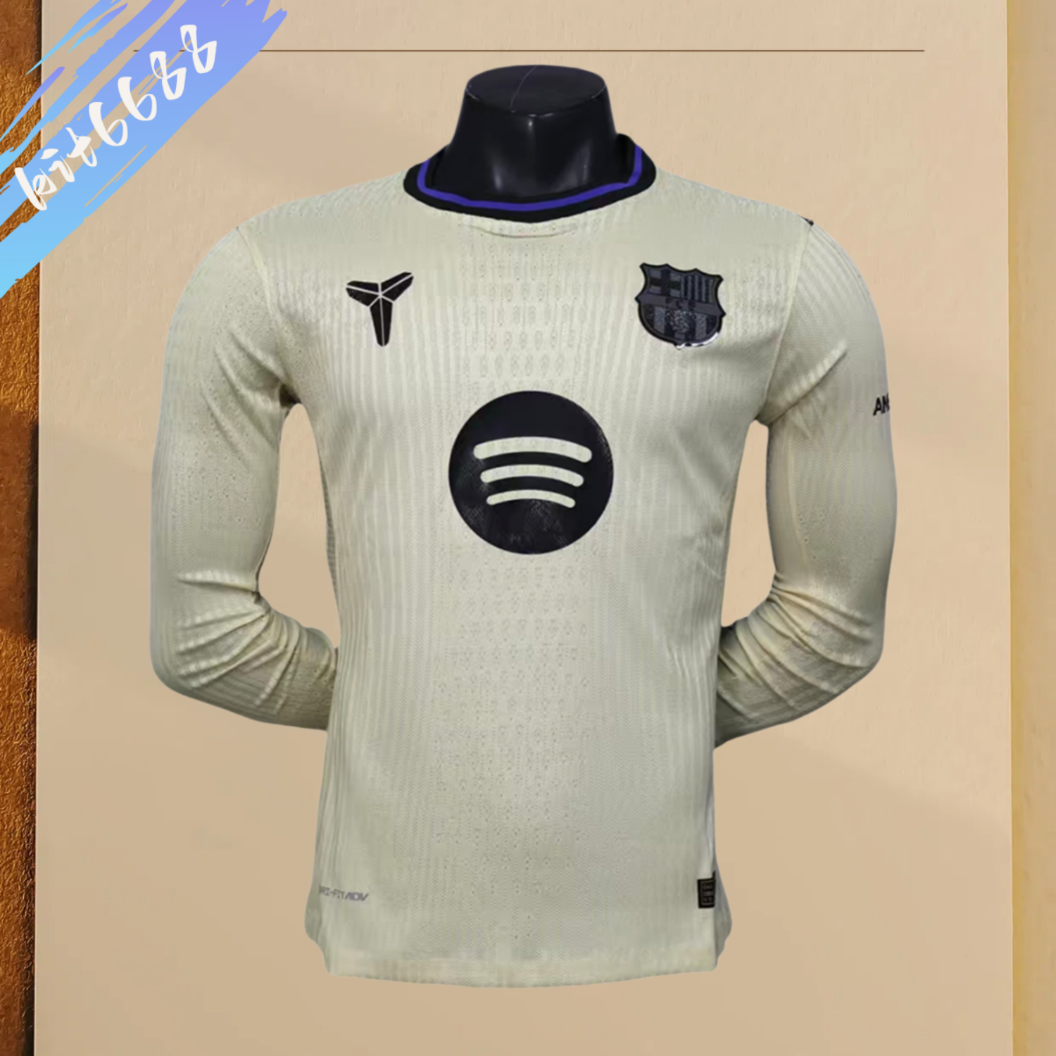 2025/2026 Barcelona Away Long Sleeve Football Jersey (Player)