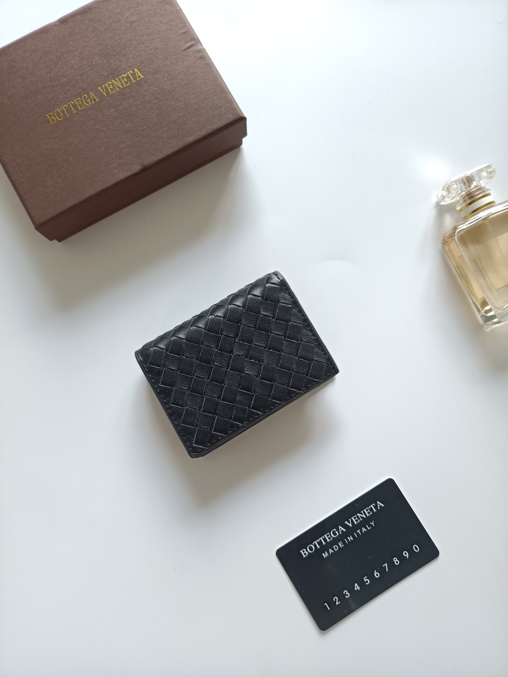 Bottega Veneta Intrecciato Flap Wallet