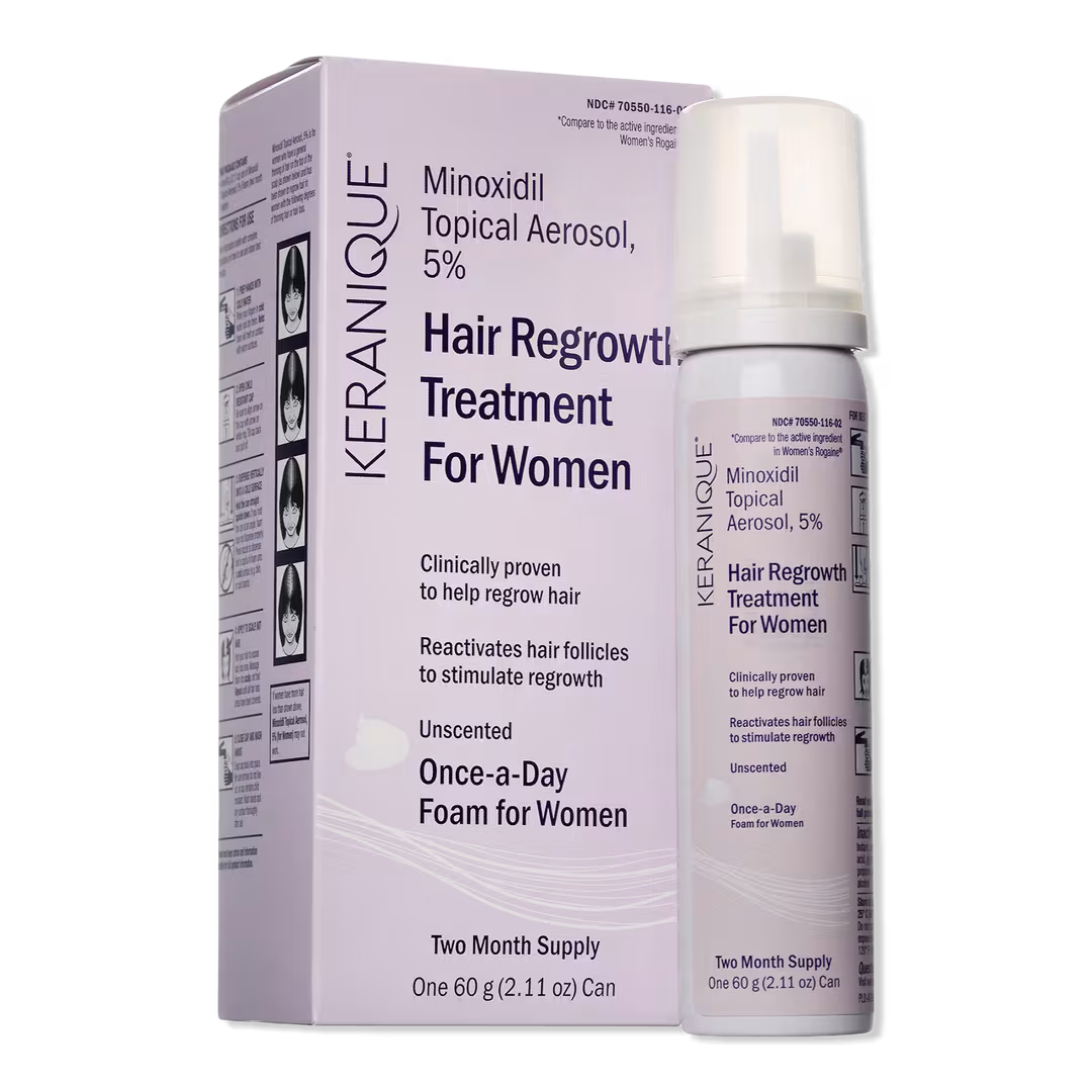 Keranique  Hair Regrowth 5% Minoxidil Foam for Women 60-Day Supply