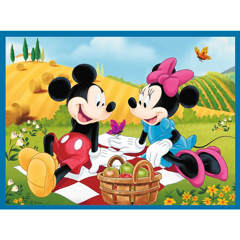 Puzzle + Memos 2W1 Myszka Miki Poznaj Bohaterów Disney