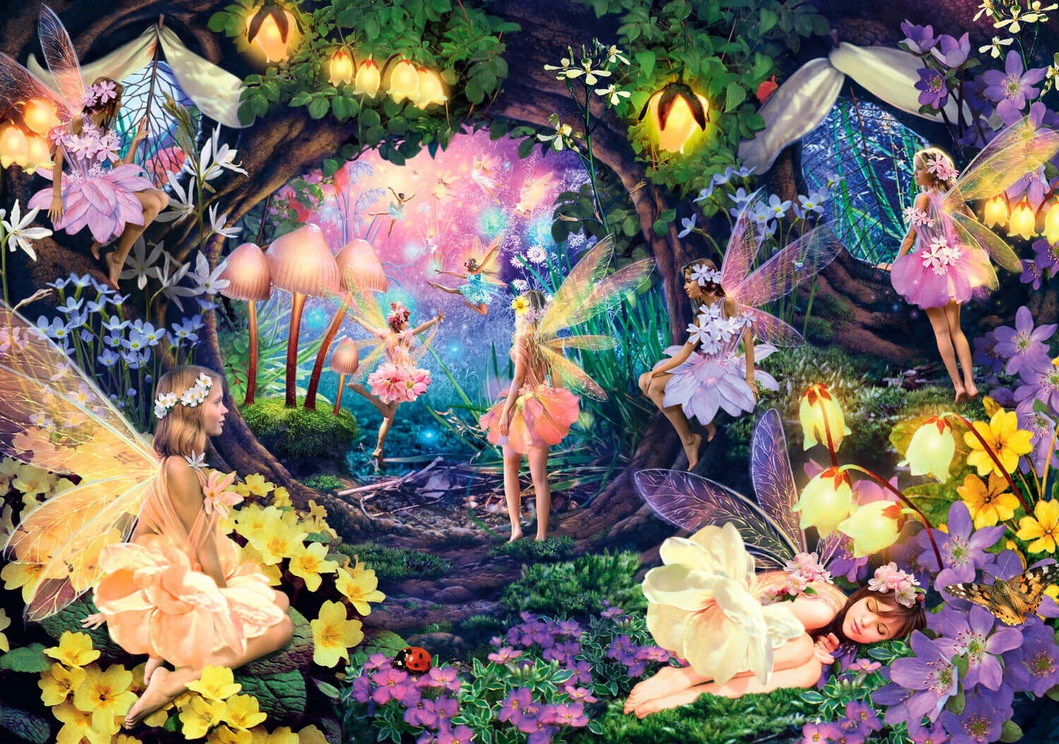 Puzzle 1000 El. Szczęśliwy Czas Wróżek