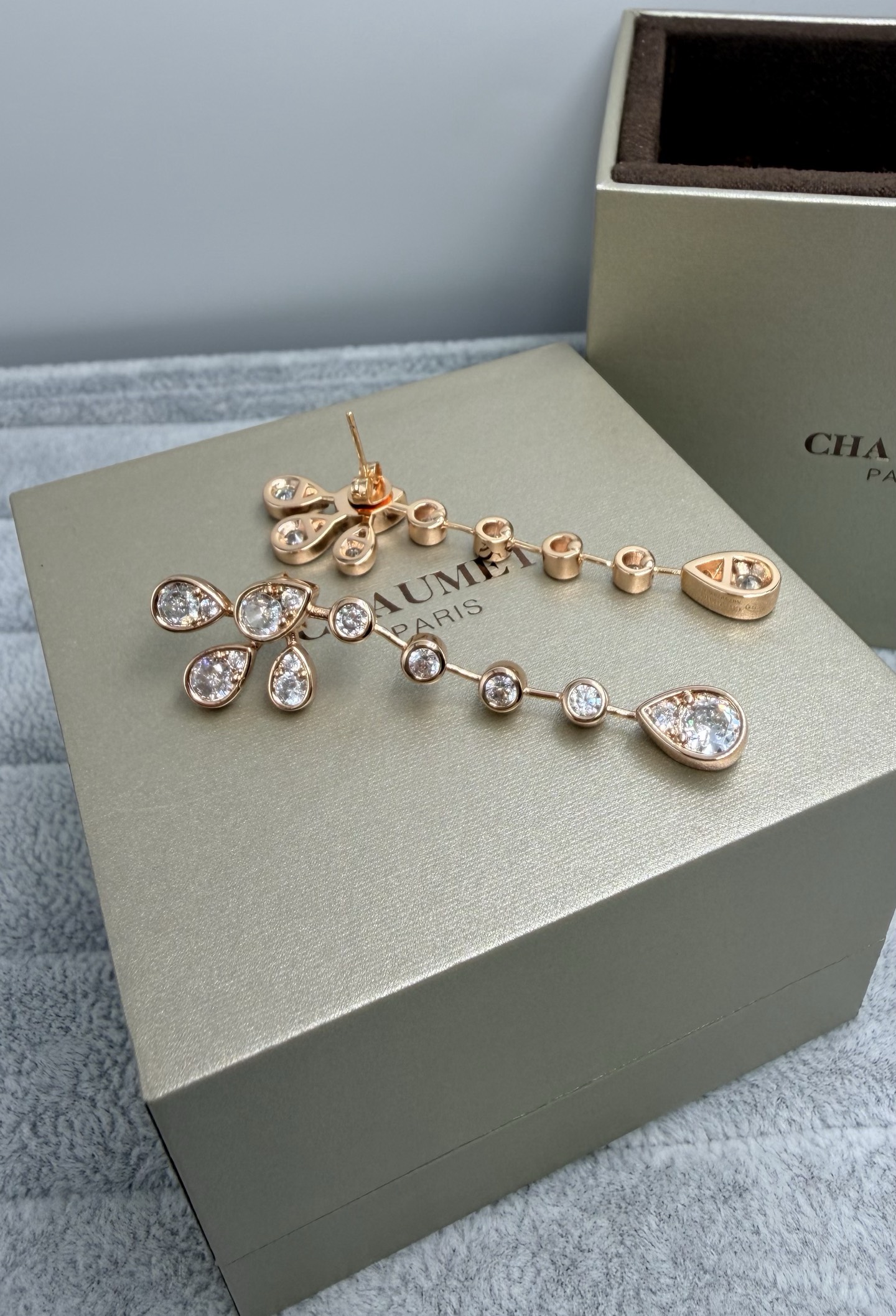 Chaumet Joséphine Crystal Teardrop Earrings