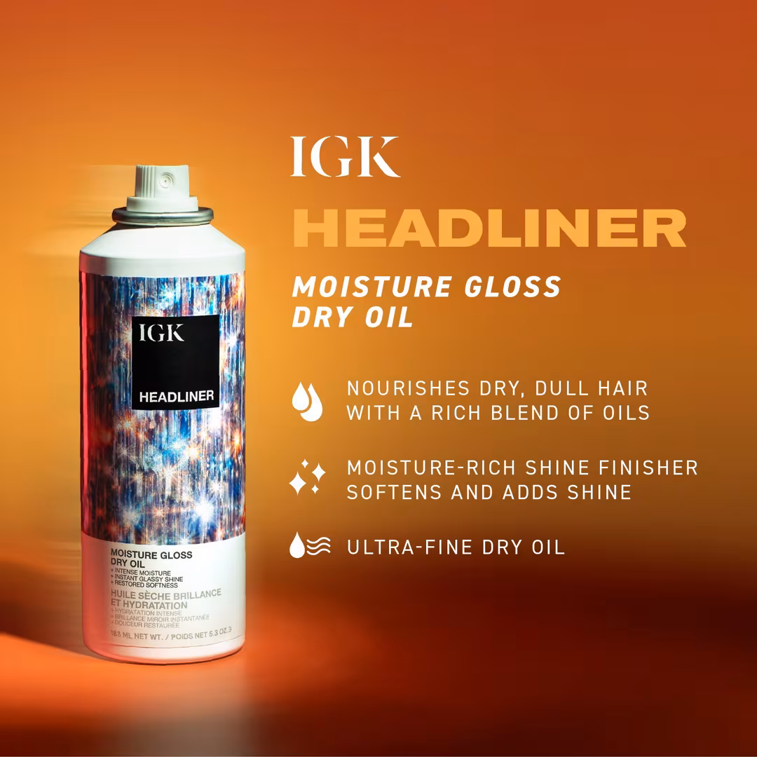 IGK  Headliner Moisture Gloss Dry Oil