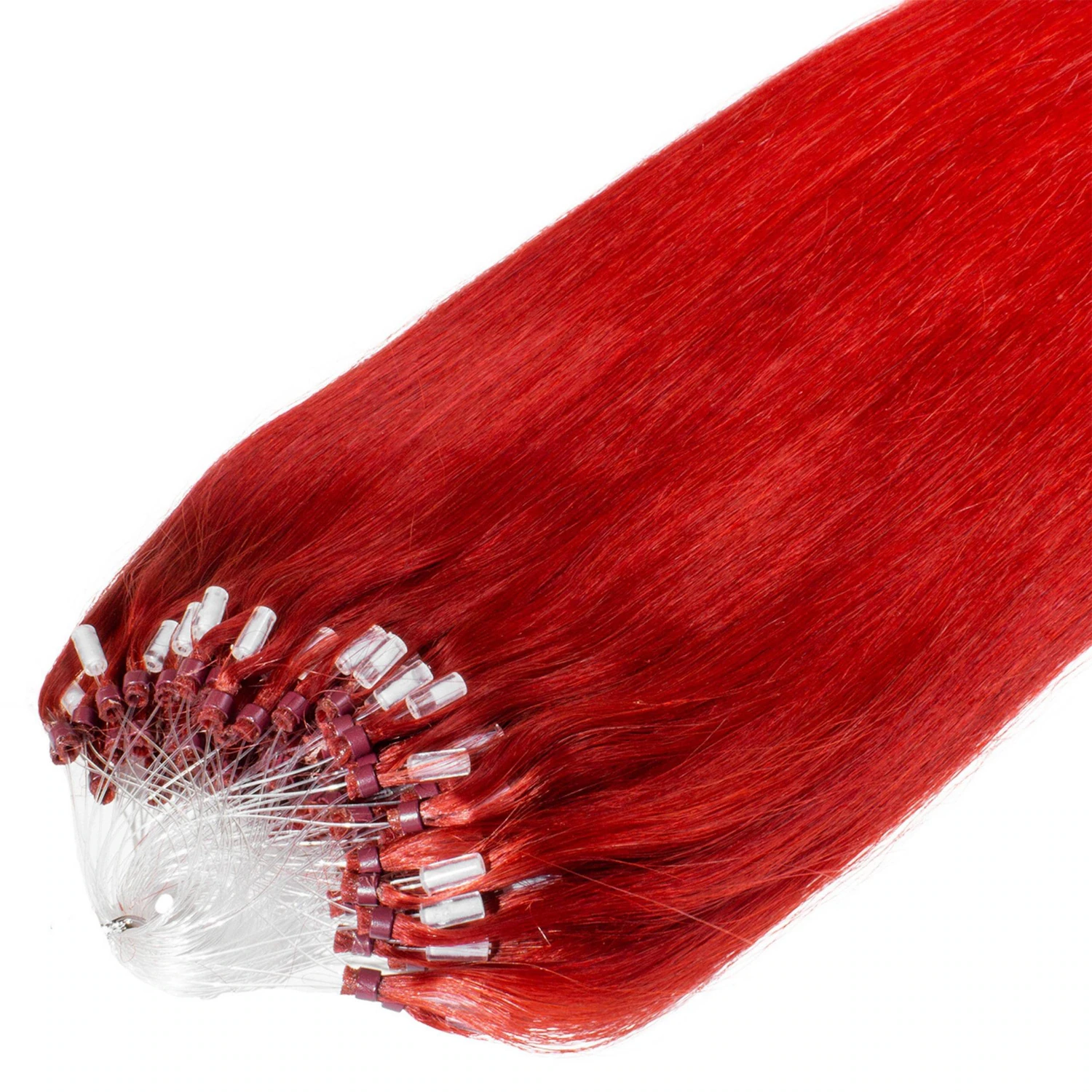 Microring Extensions Premium Echthaar #0/44 Rot-Intensiv 0,8g