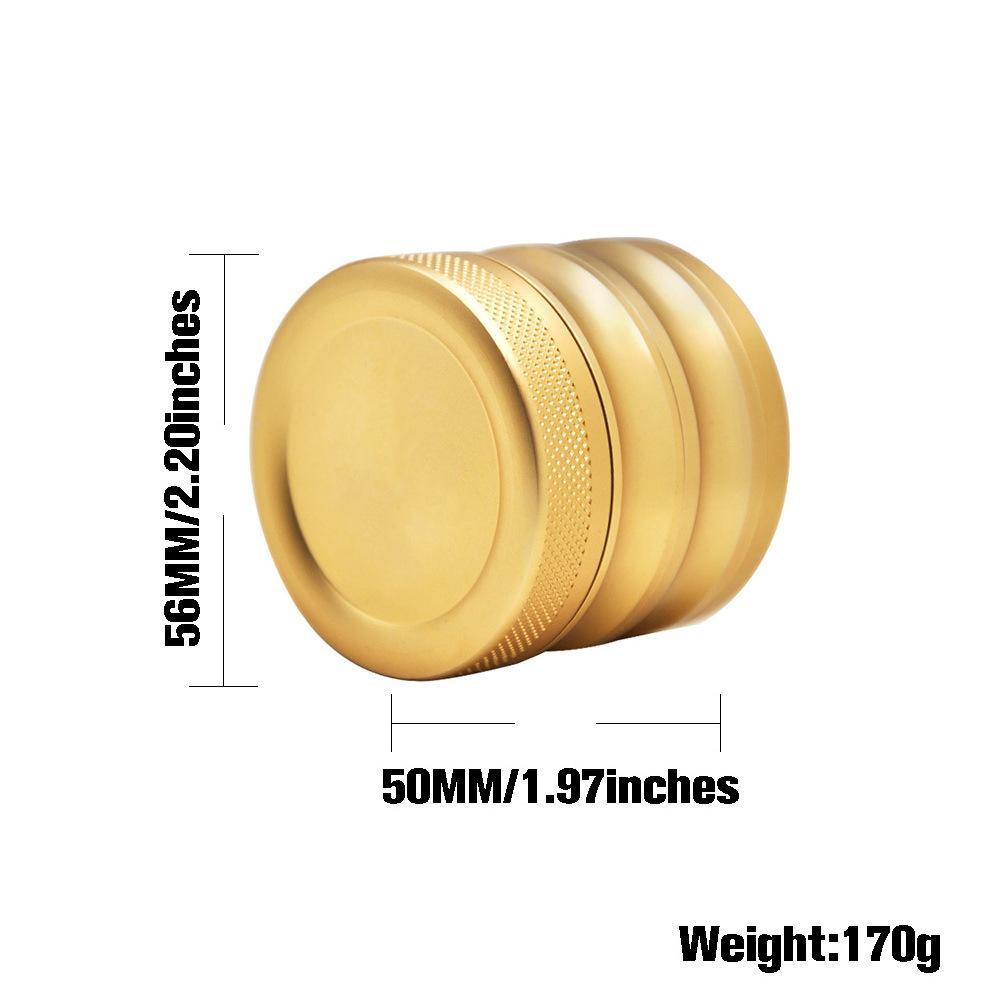 Easy Grip Aluminium Herb Grinder 4 Piece 56mm (3 Color)