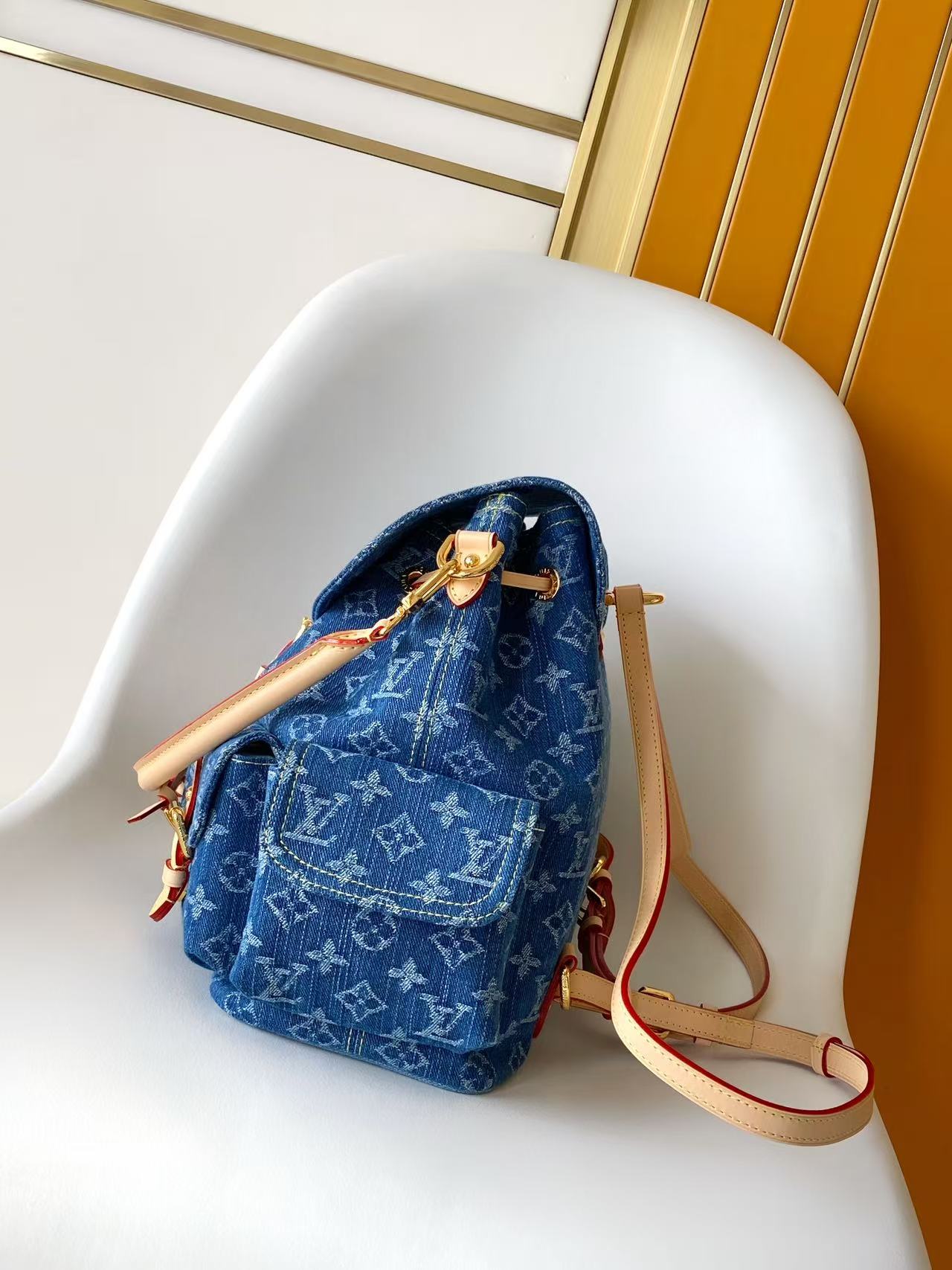 LV Denim Rendez Vous Classic Montsouris Cargo Backpack