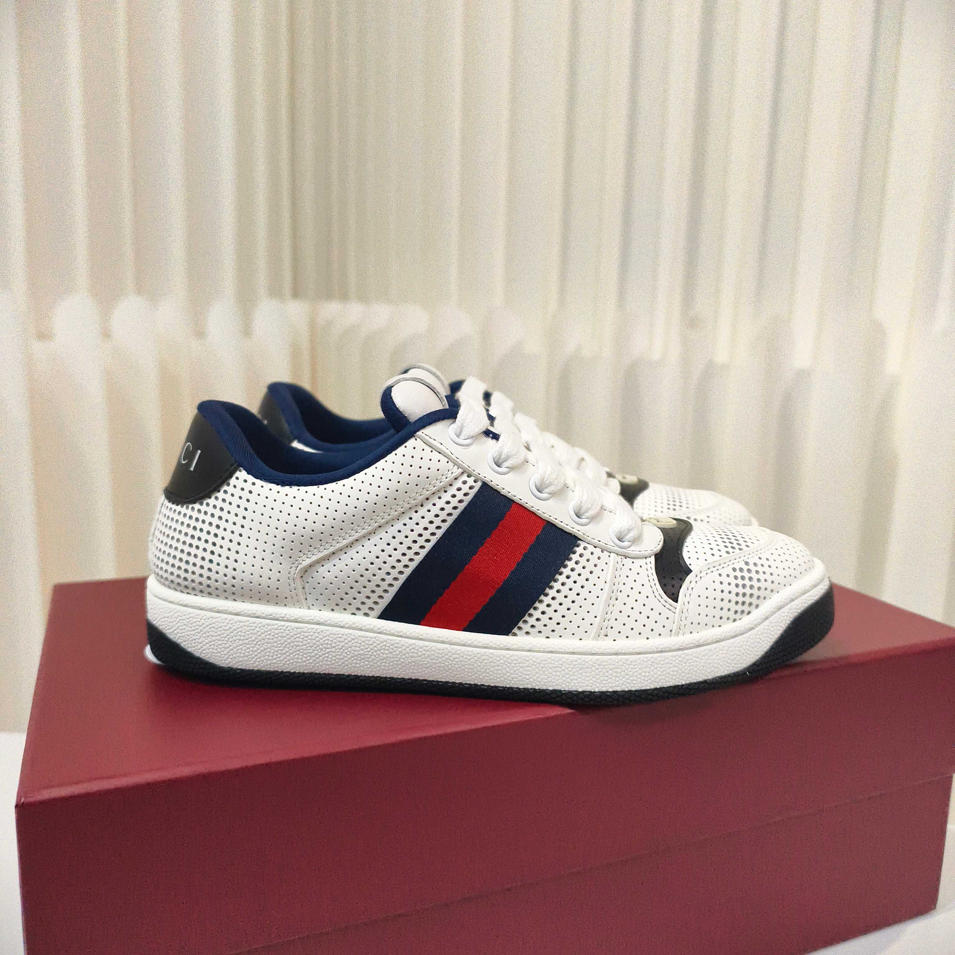 Gucci Web Stripe Low-Top Sneakers