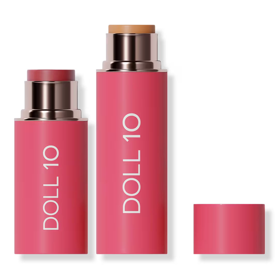 Doll 10  Peptide Power Couple Blur Stick Foundation and Blush Duo
