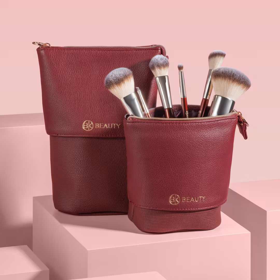 BK Beauty  Standup Brush Holder & Travel Makeup Bag