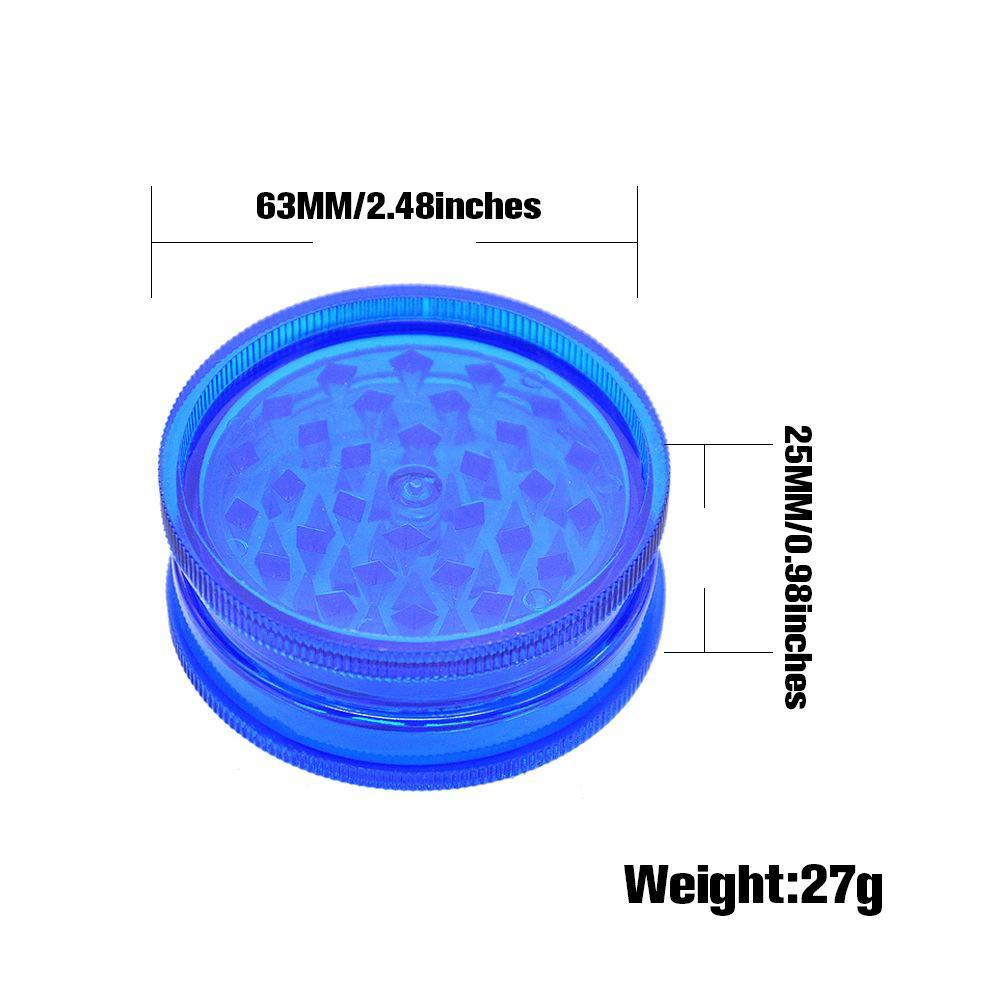 Classic 2 Layer Lightweight Herb Grinder 63 MM (4 Color)