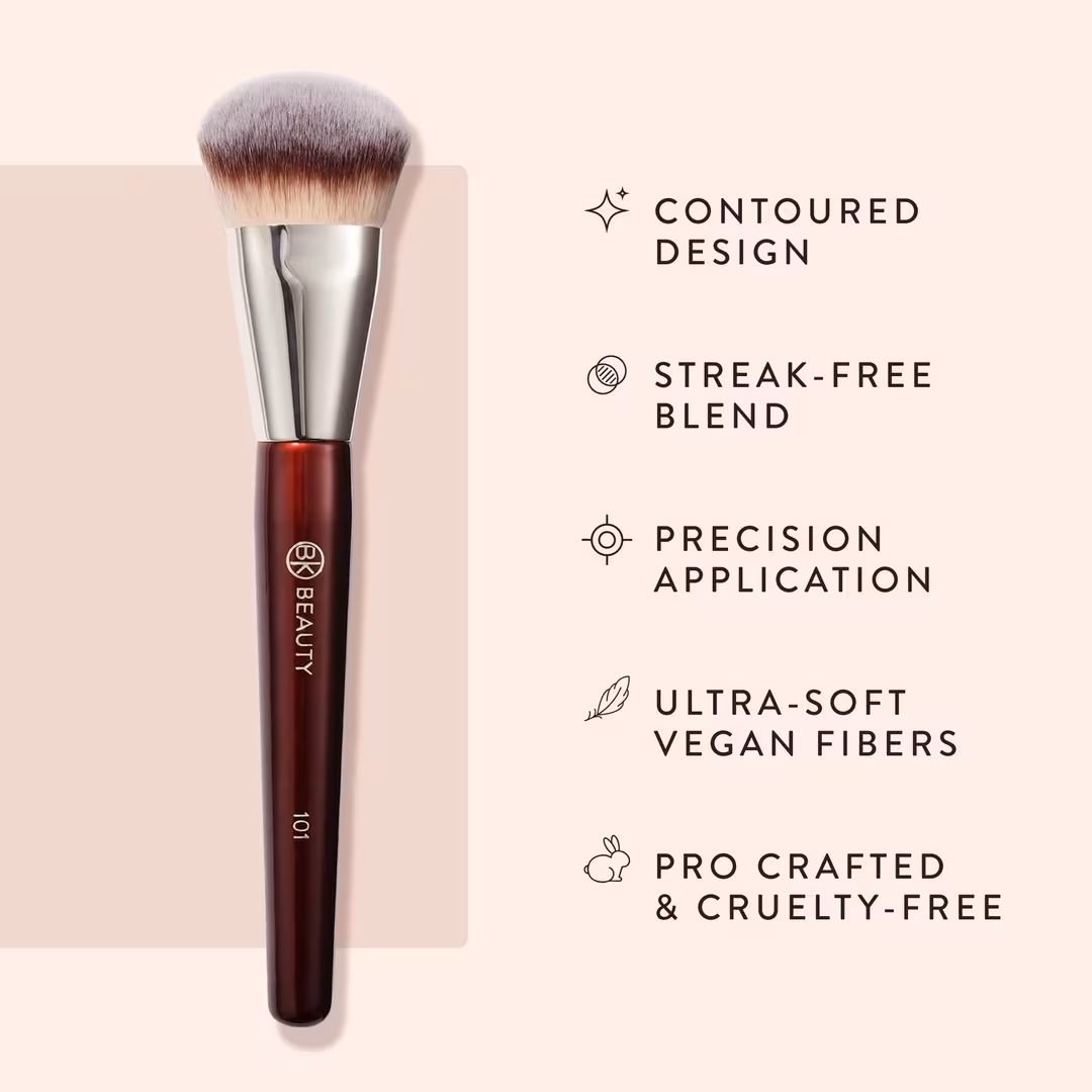 BK Beauty  101 Contoured Foundation Brush