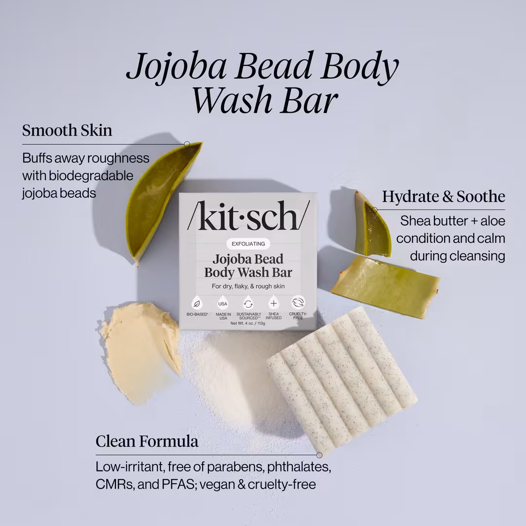 Kitsch  Exfoliating Jojoba Bead Body Wash Bar