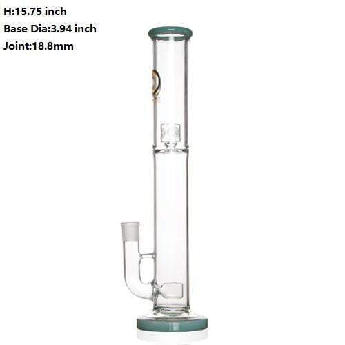 16 inch Glass Bong with Flower of Life perc and SOL splash guard 18.8mm