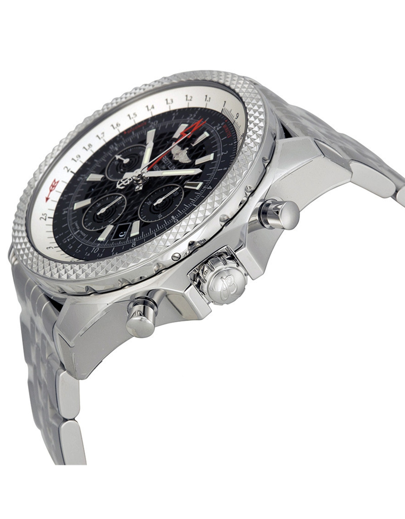 Replica Breitling Bentley Black Dial stainless steel Bracelet AB043112 BC69SS