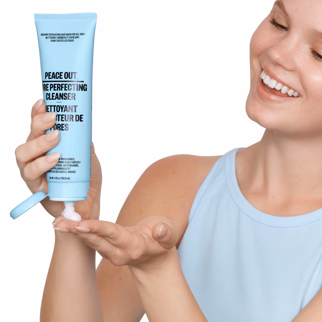 Peace Out  Creamy Gentle Exfoliating Pore Perfecting Cleanser