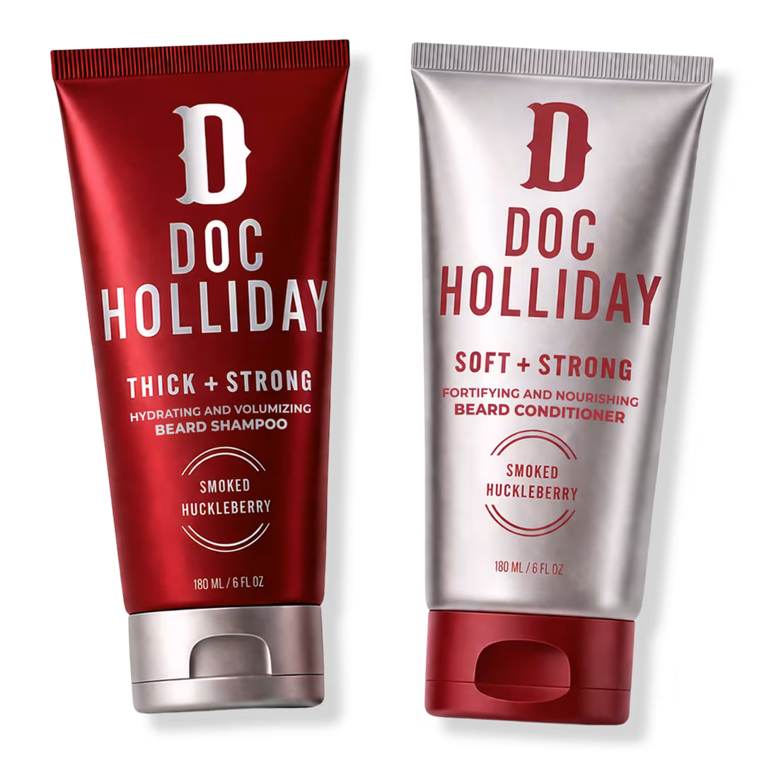 Doc Holliday  Thick + Soft Beard Shampoo and Conditioner Bundle