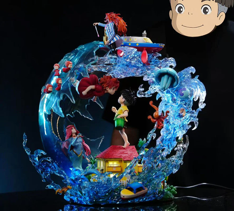 Studio Ghibli - Ponyo on the Cliff 2.0 | Resin Statue | by OPM Studio