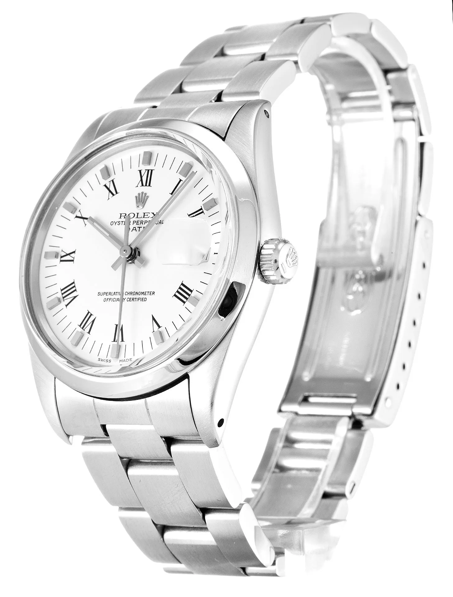 Rolex Oyster Perpetual Date White 15000