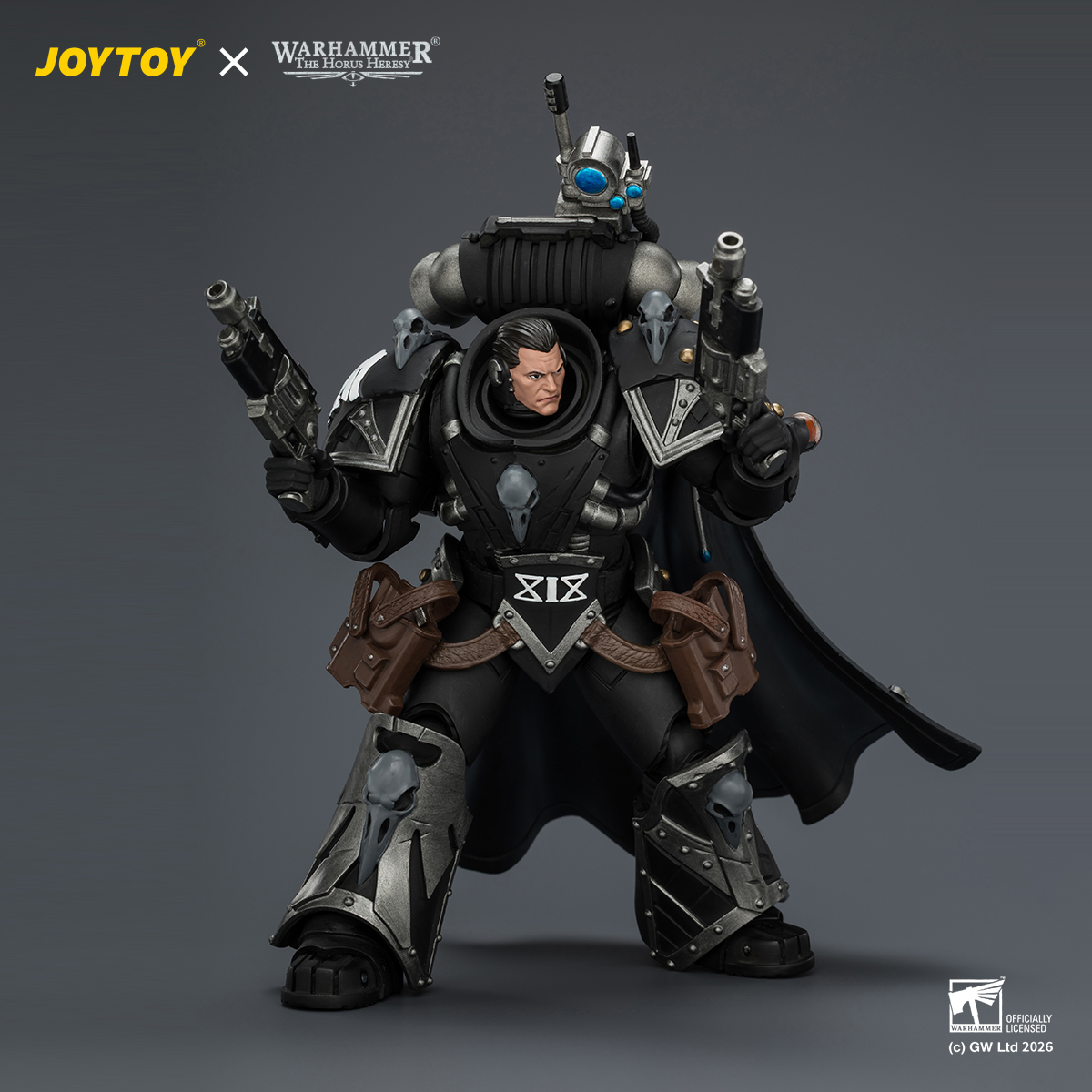 JOYTOY JT04346 Warhammer The Horus Heresy 1:18 Raven Guard Kaedes Nex the Blood Crow with Fulcrum hand cannons - JOYTOY WORLD