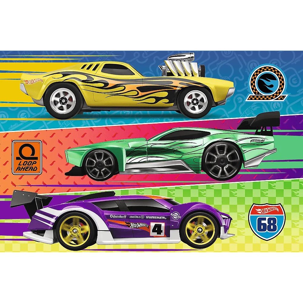 Puzzle Hot Wheels 60 El. Wyścig