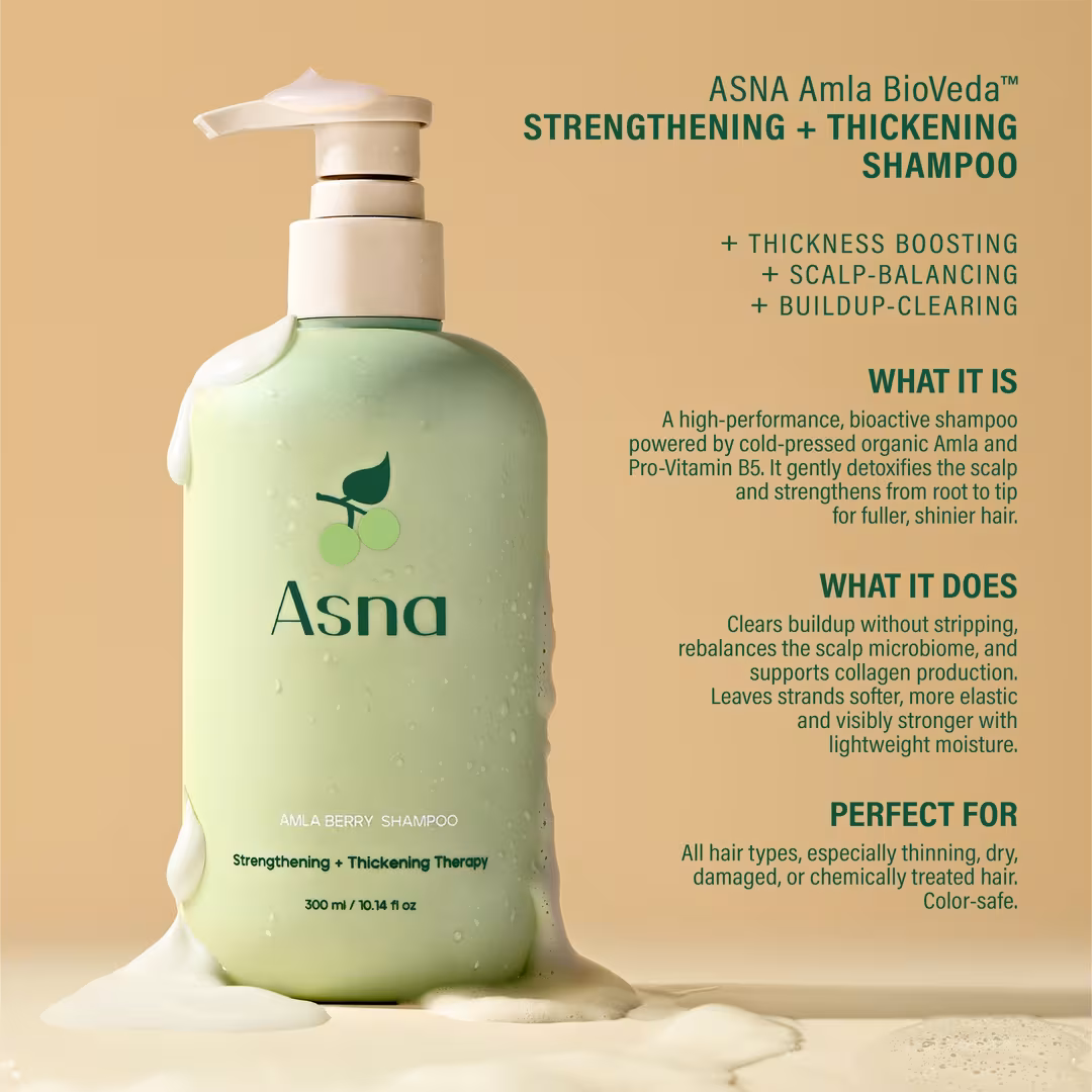 ASNA  Amla BioVeda Strengthening + Thickening Shampoo