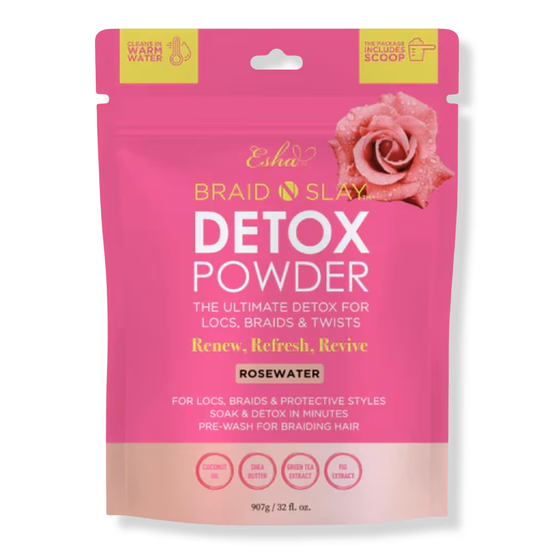 Esha  Braid N Slay Detox Powder - Rosewater