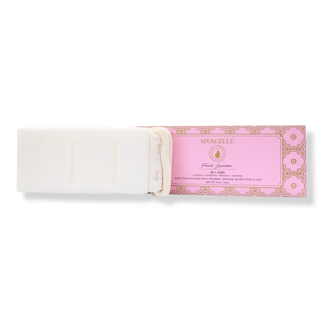SPONGELLE  Daisy Collection Back Scrubber French Lavender