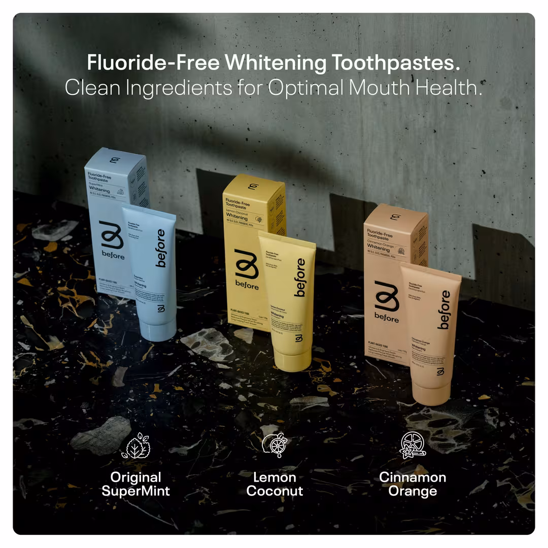 Before Oral Care  Before Fluoride-Free Flavor Pack