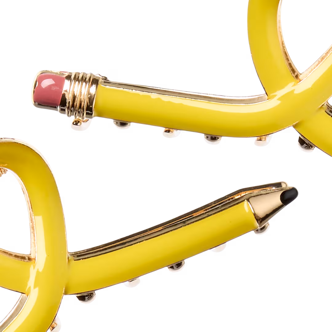 Conair Accessories  Pencil Metal Claw Clip with Epoxy Detailing