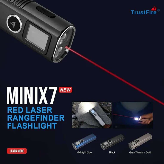 Trustfire MiniX7 Multi-function Rangefinder Flashlight