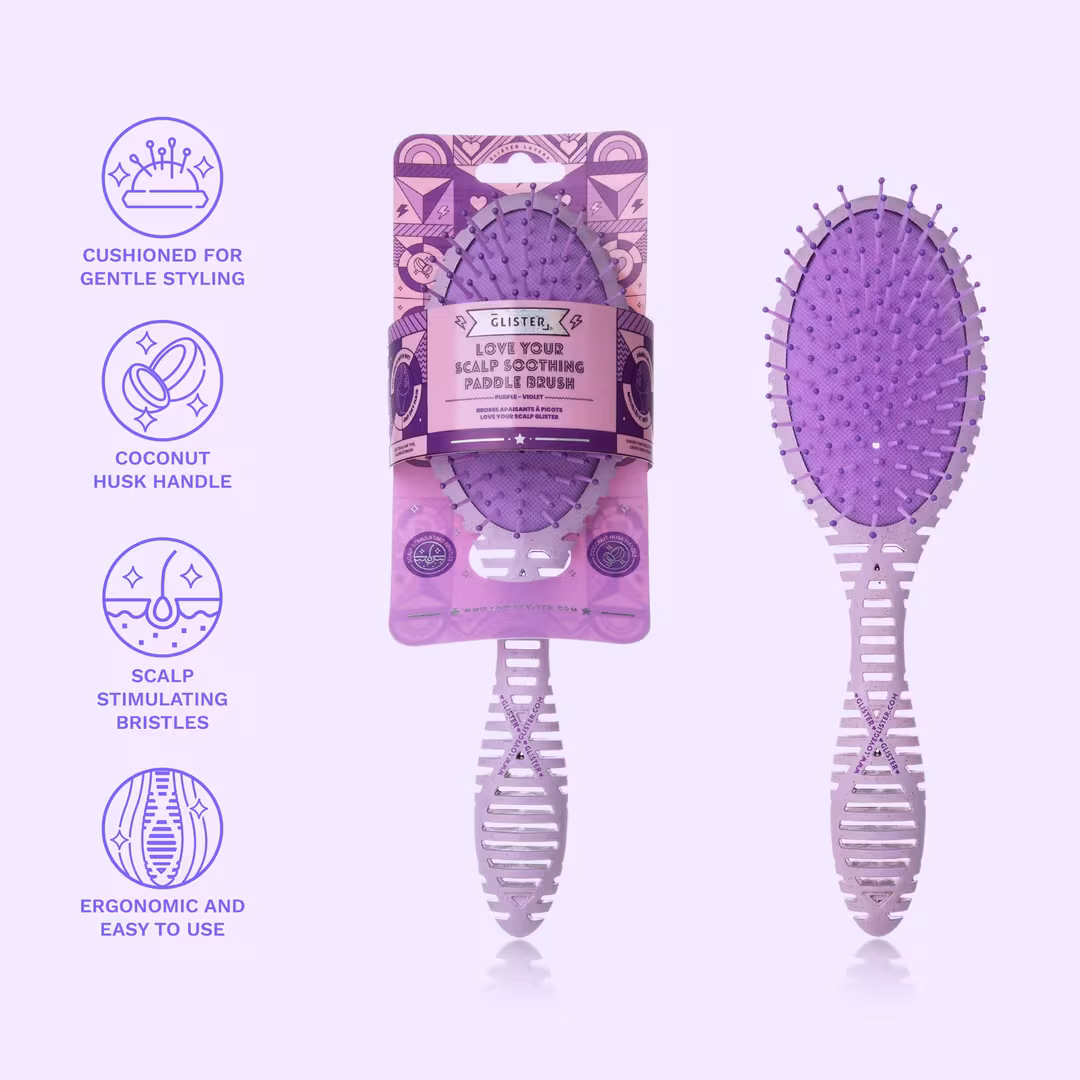 GLISTER  Love Your Scalp Eco-Friendly Detangling Brush