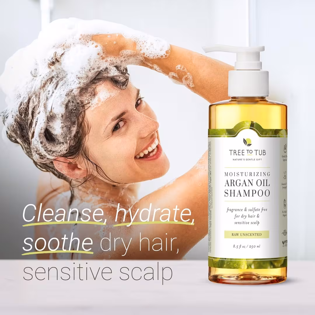 Tree To Tub  Fragrance-Free Soapberry Gentle Shampoo