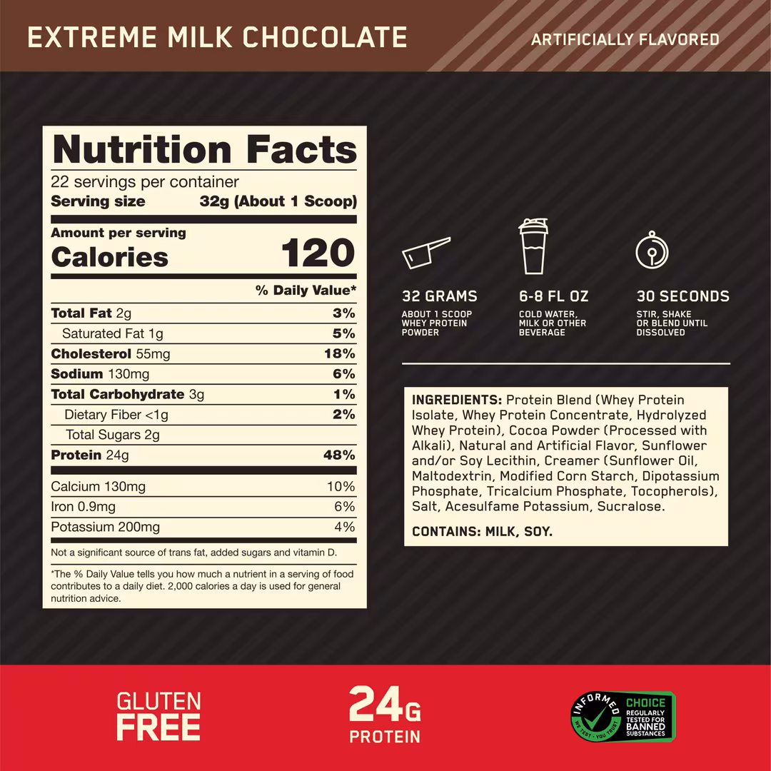 Optimum Nutrition  Gold Standard 100% Whey Protein Powder