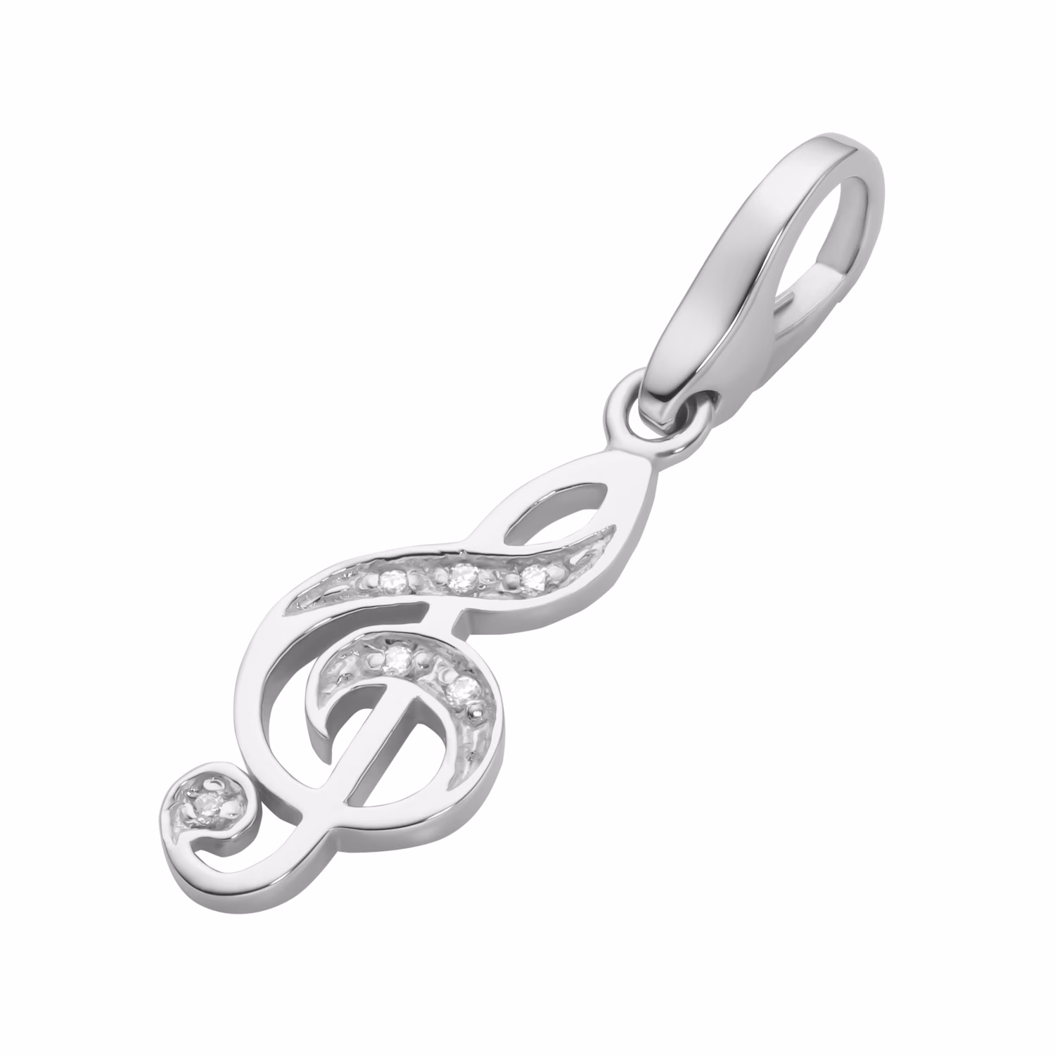 Charm Notenschlüssel, Silber 925