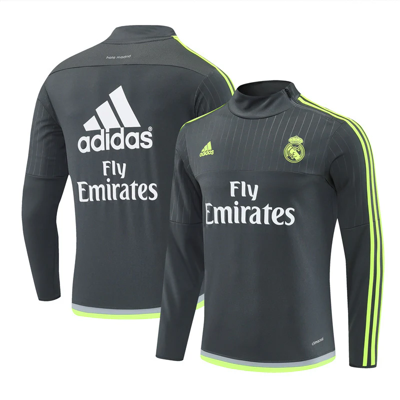 Real Madrid Training Jacket Men 2015 2016 Dark Grey