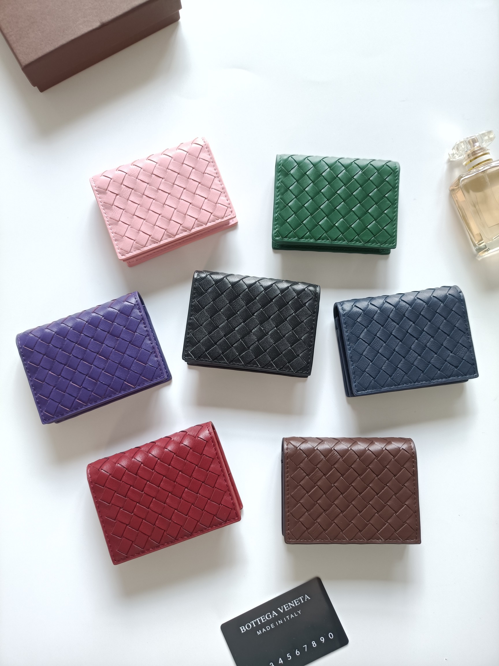 Bottega Veneta Intrecciato Flap Wallet