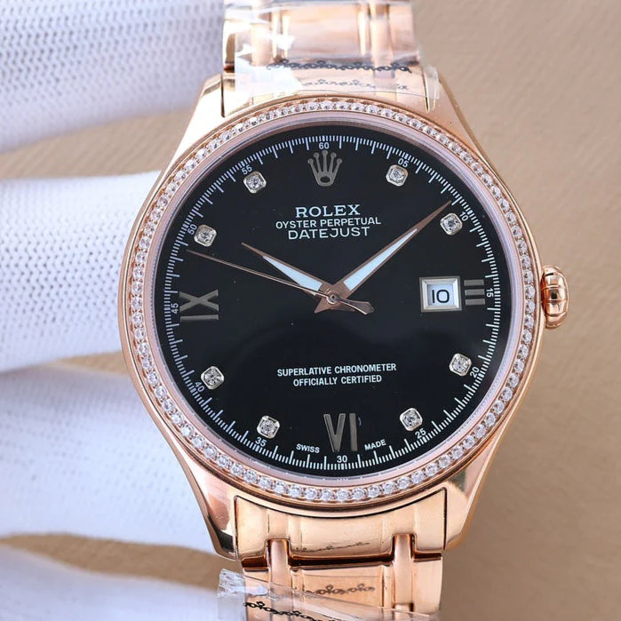Rolex Watch Datejust 40mm Silver Pink Gold