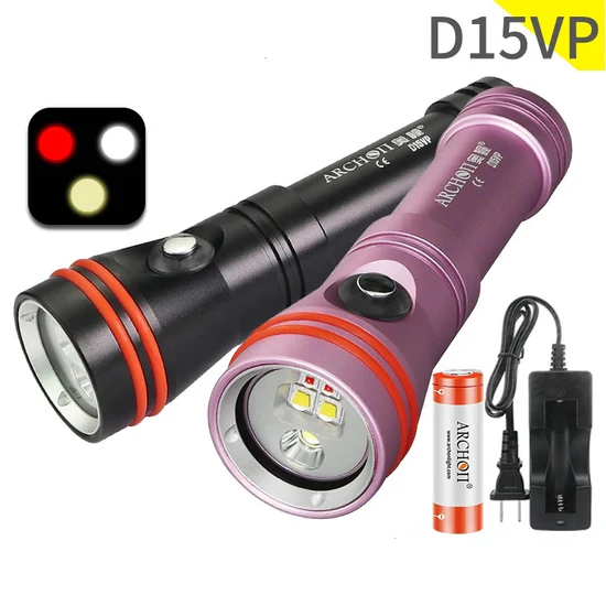 ARCHON D15VP 6500K HD video red warm white diving fill lights