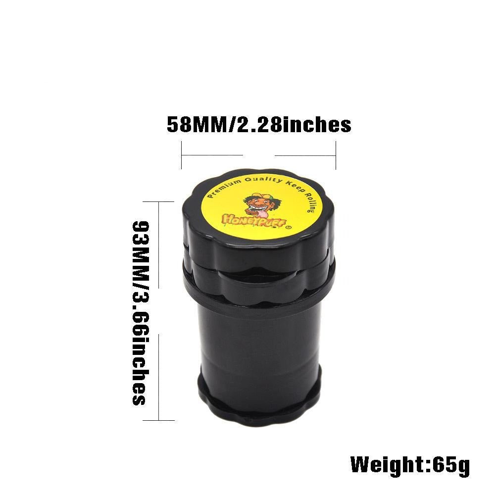 Honeypuff Plastic Herb Grinder 4 Layer
