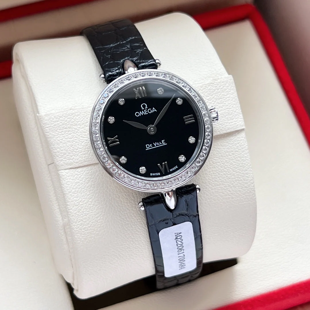 Omega Watch De Ville 27.4mm Silver Black Dial