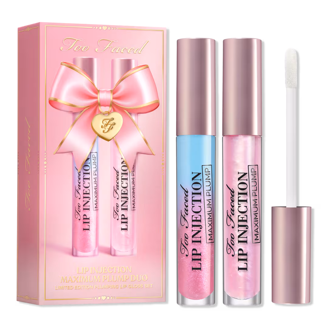 Too Faced  Lip Injection Maximum Plump Lip Gloss Duo