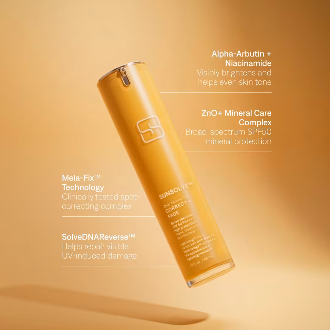 SunsolveMD  ZnO+ Mineral Care Correct + Fade SPF50