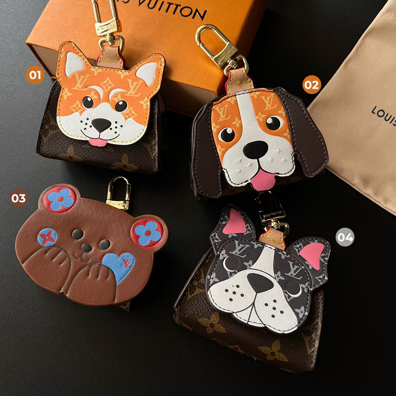 LV Animal Theme Bag Charm & Mini Pouch
