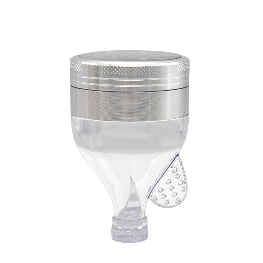 Funnel Aluminum Alloy Herb Grinder 2 Layer