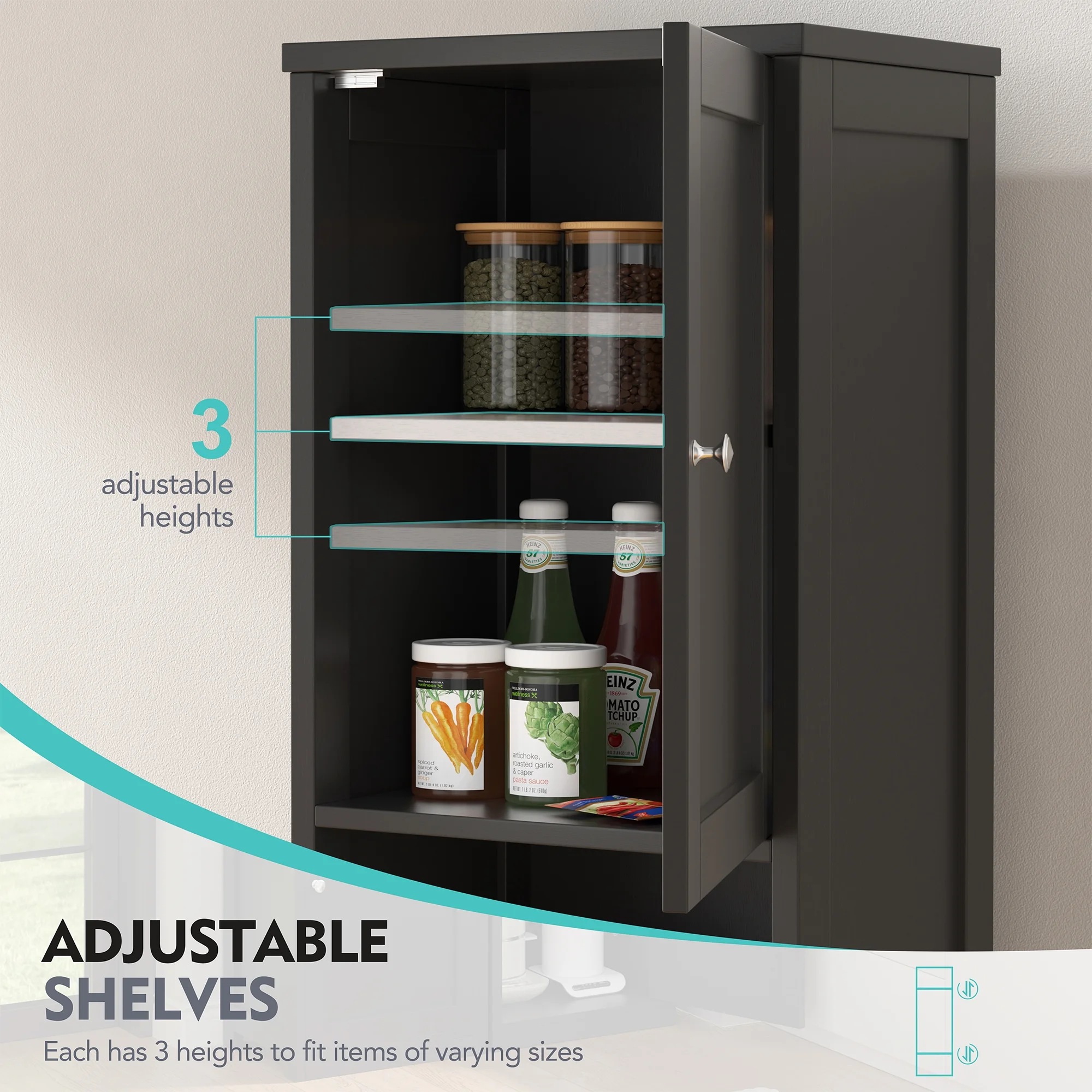Walsunny Bathroom Storage Cabinet 64